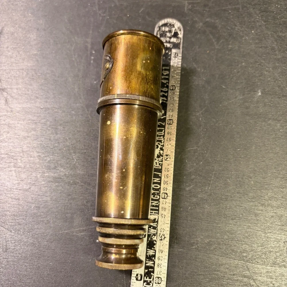 Royal Navy London 1915 Brass Telescope Vintage Nautical Maritime Spyglass